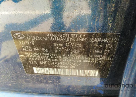 2018 Hyundai Sonata Sport z USA, uszkodzony, nr VIN 5NPE34AF9JH626884